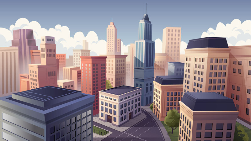 Screenshot of the city background