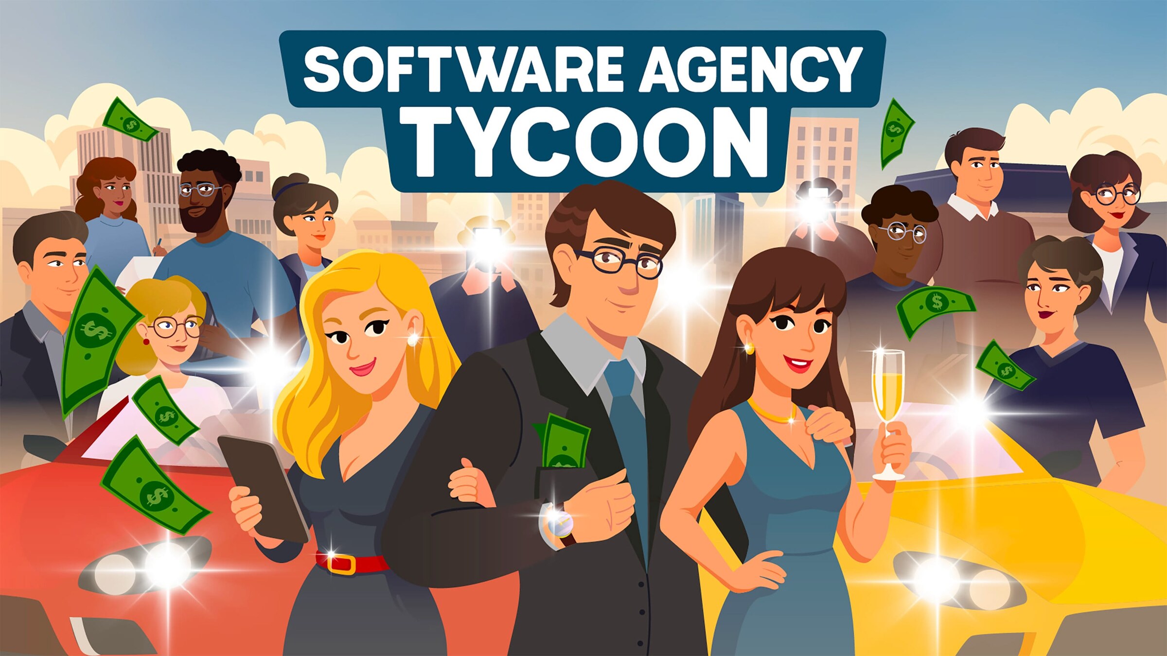 Software Agency Tycoon start game screen